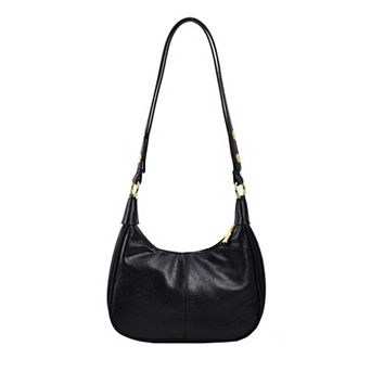 Retro PU Leather Small Shoulder Bag - Adjustable Strap for Daily Use
