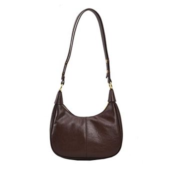Retro PU Leather Small Shoulder Bag - Adjustable Strap for Daily Use