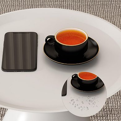 Modern Metal Nesting End Tables Set of 2