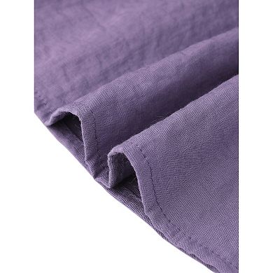 Short Sleeve Blouse for Women Casual Round Neck Ruffle Flowy Spring Summer Going Out Blouses Top