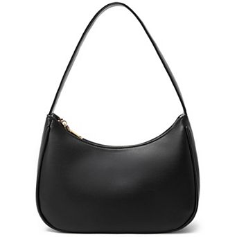 PU Leather Mini Hobo Crossbody Bag with Zipper