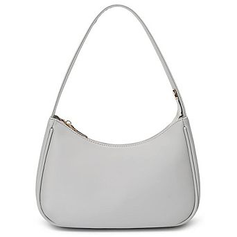 PU Leather Mini Hobo Crossbody Bag with Zipper