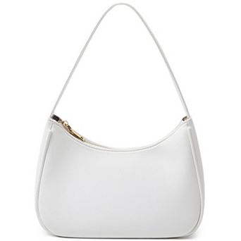 PU Leather Mini Hobo Crossbody Bag with Zipper