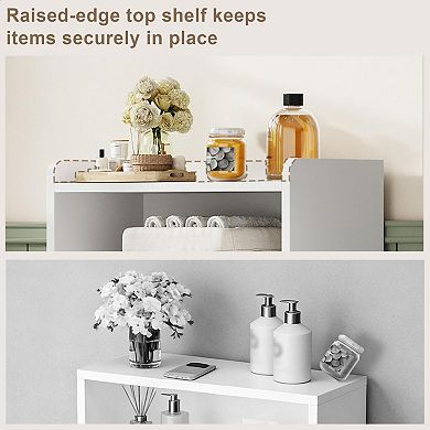 Small Bathroom Cabinet with Shelves and Doors for Space-saving Storage