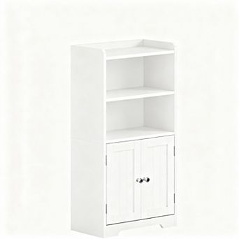 Small Bathroom Cabinet with Shelves and Doors for Space-saving Storage