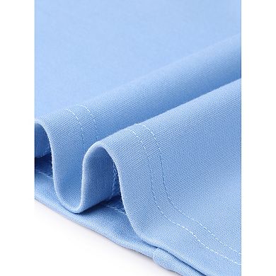 Summer Dress for Women Midi Length Cap Sleeve Pockets Elegant Office Work Dresses