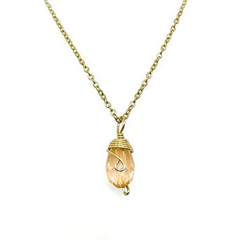 Gold Birthstone necklace