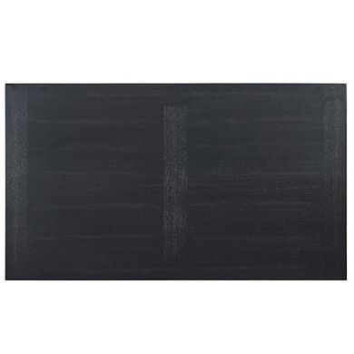 Elegant Ebony Cocktail Table with Ash Veneer Top and Solid Rubberwood Legs