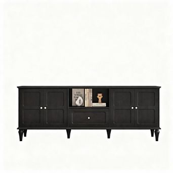 Mid-Century Modern TV Stand with Storage, 67" for 75" TVs