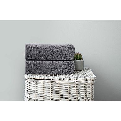 Pack of 4 Super Soft 30x60" Cotton Bath Towels - Quick Dry, Lightweight