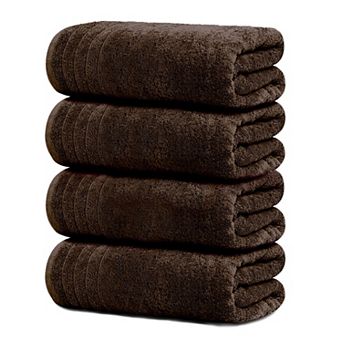 Pack of 4 Super Soft 30x60" Cotton Bath Towels - Quick Dry, Lightweight