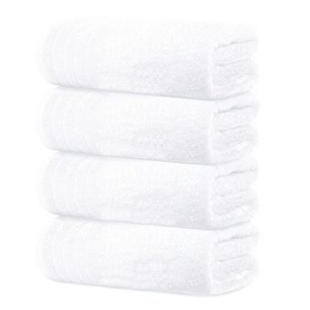 Pack of 4 Super Soft 30x60" Cotton Bath Towels - Quick Dry, Lightweight