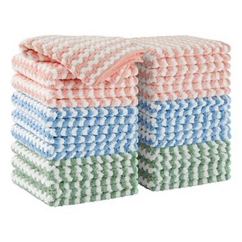 Microfiber Cleaning Cloths - Streak Free, Soft, Reusable, 18 Pack