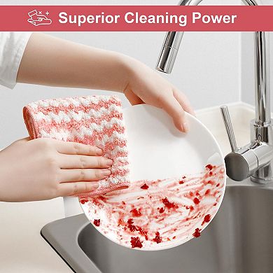 Microfiber Cleaning Cloths - Streak Free, Soft, Reusable, 18 Pack