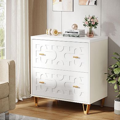 Modern Home Office Two-Drawer Filing Cabinet