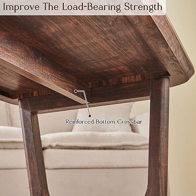 Modern coffee table with U-shaped legs