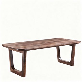 Modern coffee table with U-shaped legs