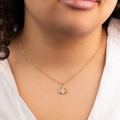 Belinda Jewelz 18k Gold Plated Vermeil Gemstone Beetle Charm