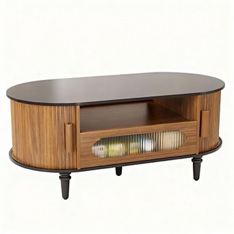 Mid Century Modern Coffee Table with Storage