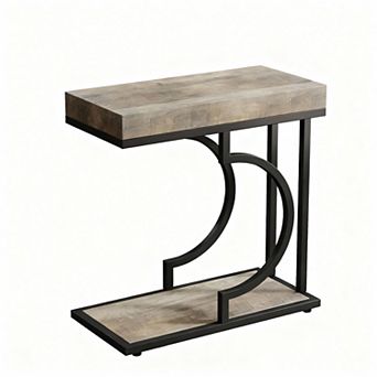 Modern semicircular living room side table