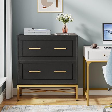 Modern two-drawer filing cabinet, suitable for home/office use