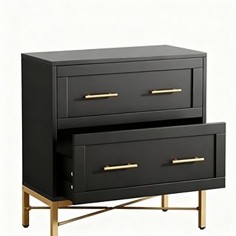 Modern two-drawer filing cabinet, suitable for home/office use