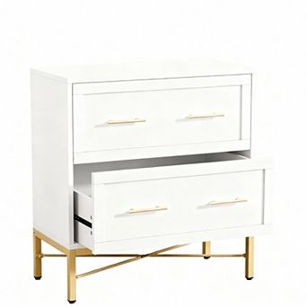 Modern two-drawer filing cabinet, suitable for home/office use