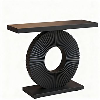 Modern pedestal console table, suitable for entryways and living rooms