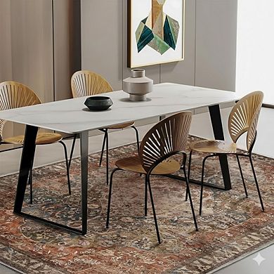 3x5 Vintage Tangerine Area Rug