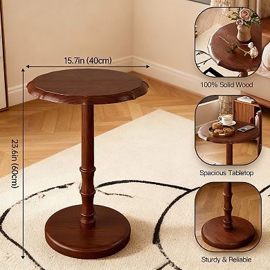 Solid Wood Side Table for Living Room and Bedroom