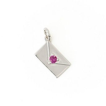 Belinda Jewelz Sterling Silver Ruby Love Letter Charm
