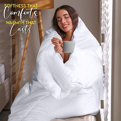 Polyester Comforter Set, Box Stitched, Siliconized Fiberfill, Machine Washable