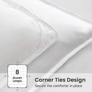 Soft Lightweight All-Season Comforter - Breathable Fabric, Box Stitched, Easy Care