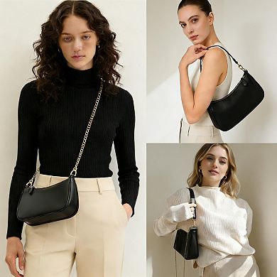 PU Leather Clutch with Removable Straps and Pockets