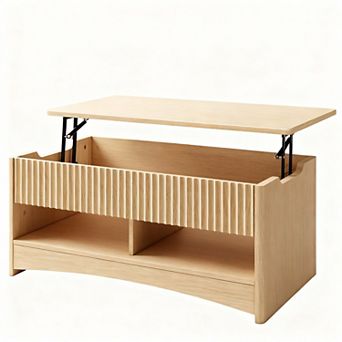 Lift Top Coffee Table with Storage - Modern Design for Living Room