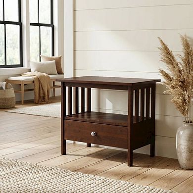 Espresso TV Stand with Hardwood Construction and Modern Design