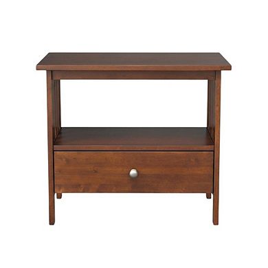 Espresso TV Stand with Hardwood Construction and Modern Design