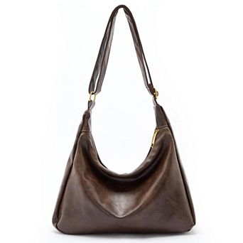 Soft PU Leather Slouchy Tote for Women - Stylish, Adjustable, Vegan