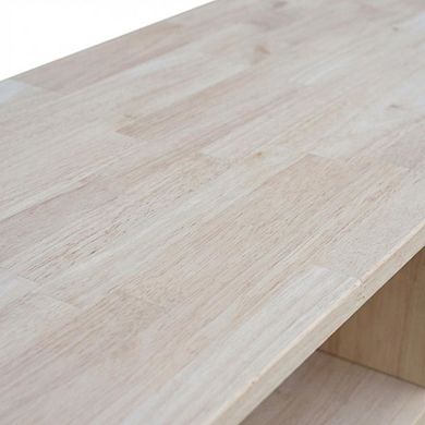 Unfinished Hardwood TV Stand with Spacious Surface for Modern Living