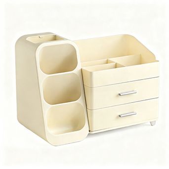 Large Capacity Makeup Organizer for Vanity, Bathroom, Desk - Easy Clean, Multi-Purpose