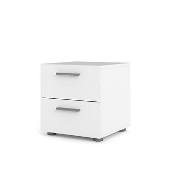 Modern 2 Drawer Nightstand - Stylish Bedroom Nightstand with Drawers