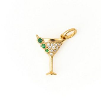 Belinda Jewelz 18k Gold Plated Vermeil Dirty Martini Charm