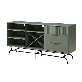 Finish TV Stand with 3-Drawers and 4 Shelves for Modern Living