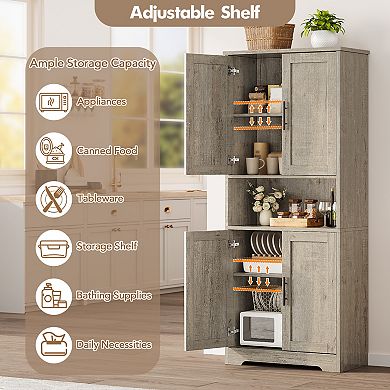 70 in Tall Kitchen Pantry Cabinet