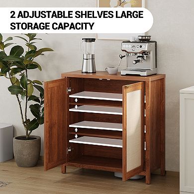 Storage Cabinet with 2 Adjustable Shelves