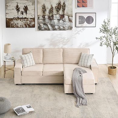 L-Shaped Modular Sectional Sofa