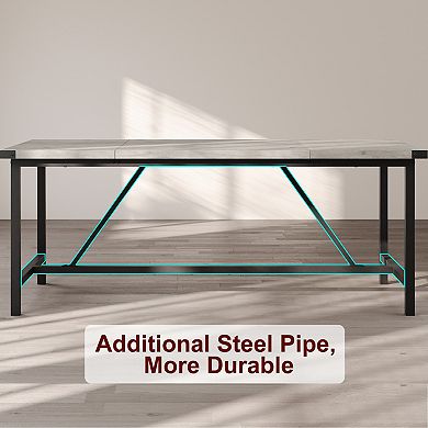 Large 71-Inch Rectangular Dining Table