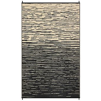 Fashionwu Gradient Washable Modern Waterproof Plastic Bordered Reversible Area Rug for Patio Beach