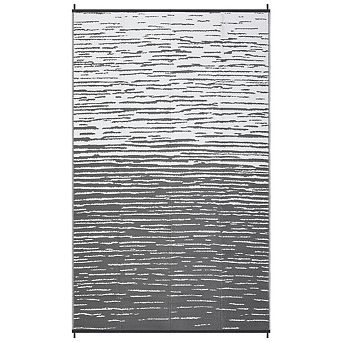 Fashionwu Gradient Washable Modern Waterproof Plastic Bordered Reversible Area Rug for Patio Beach