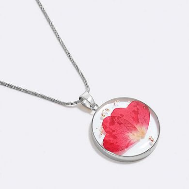 Pressed Birth Flower Necklace